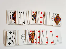 CARTE DA GIOCO PIEMONTESI PLASTIFICATE DAL NEGRO ORIGINAL VINTAGE PLAYING CARDS - Image 3