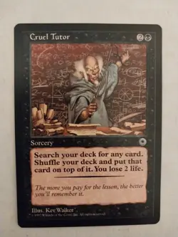 MTG Cruel Tutor Portal The List Magic the Gathering - Image 1