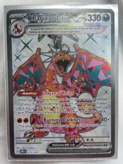 Pokemon Charizard EX Scarlet Violet Obsidian Flames Holo 215/197 - Image 2