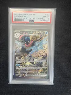 Pokemon TCG Greninja EX 132 Black Star Promo Card PSA 10 - Image 1