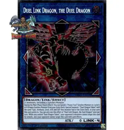 Yugioh! 1x Duel Link Dragon, the Duel Dragon MP25-EN039 Starlight Rare 1st Ed NM - Image 1