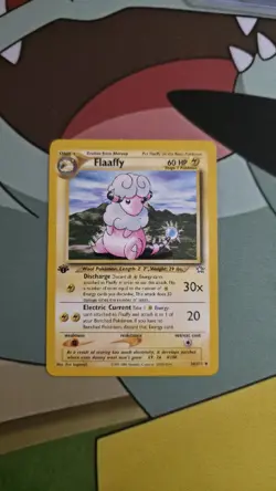 Pokemon TCG Flaaffy Neo Genesis 34/111 Regular 1st Edition Uncommon WOTC - Image 1