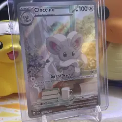 Pokemon TCG Cinccino SV: Black Bolt Illustration Rare Holo Eng Stage 1 153/086 - Image 1