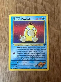 Pokemon TCG | Misty's Psyduck 90/132 | Gym Challenge Common | MP - Image 1