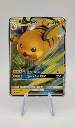 Pokemon TCG: Raichu GX SM213 Black Star Promo - Sun & Moon - NM - Image 1