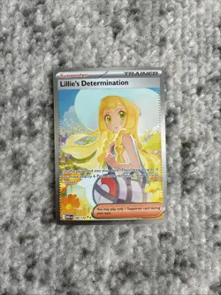 Pokemon Lillie's Determination 184/132 Mega Evolution Holo Trainer Pack Fresh NM - Image 1
