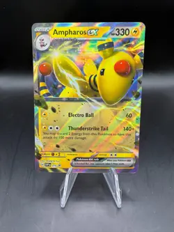 TCG POKEMON AMPHAROS EX HOLO 016 PROMO - Image 1