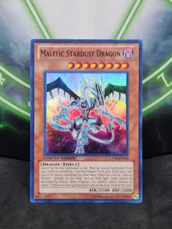 Yugioh Malefic Stardust Dragon CT08-EN014 Super Rare Limited Edition NM - Image 1