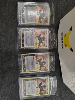 Pokemon Greninja Gold Star SWSH144 SEALED 2 SWIRLS 2 MAJOR HOLO BLEED, LOT OF 4 - Image 1