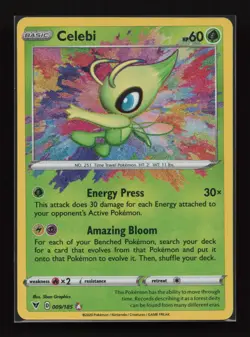 Celebi 009/185 Amazing Rare Vivid Voltage Pokemon Near Mint - Image 1