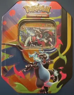 Pokemon TCG Mega Charizard X EX Tin - Charizard, 4 Booster Packs + Promo - Image 1