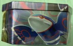 POKEMON TCG AZURE LEGENDS TIN w/4 BOOSTER PACKS, 1 FOIL KYOGRE ex - Image 4
