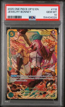 One Piece Op12-Legacy Of The Master Jewelry Bonney #118 PSA 10 - Image 1