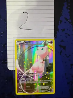 Mew (XY110) Generations Full Art Black Star Promo Pokemon Card RARE NM MINT - Image 1