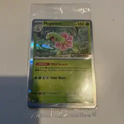Pokemon TCG Mega Evolution STAFF STAMPED Promo Pack (4 Cards) ENGLISH SEALED - Image 1