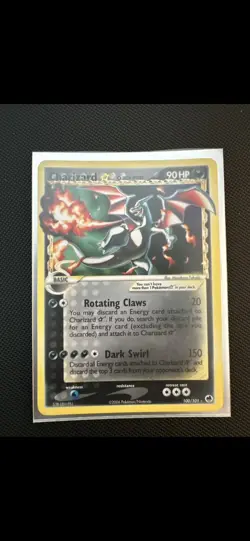 Gold Star Charizard (100/101) EX Dragon Frontiers Holo Pokemon Card! Damaged - Image 1