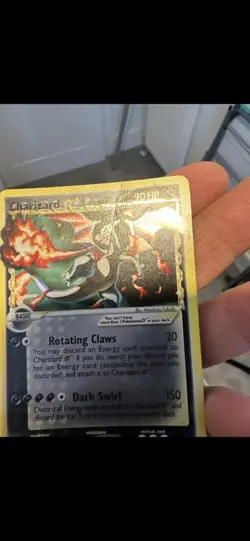 Gold Star Charizard (100/101) EX Dragon Frontiers Holo Pokemon Card! Damaged - Image 4
