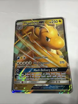 Pokemon TCG Dragonite GX 152/236 Ultra Rare Holo Card Unified Minds - Image 1