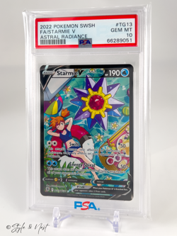 2022 POKEMON SWORD & SHIELD ASTRAL RADIANCE #TG13 FA/STARMIE V PSA 10 - Image 1