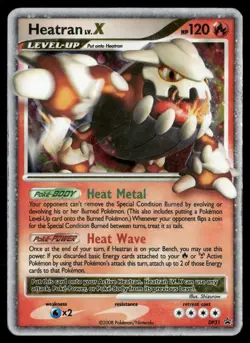 Heatran LV.X DP31 Holo Promo Diamond and Pearl Promos Pokemon Heavily Played - Image 1