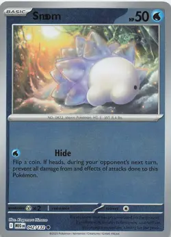 Snom 042/132 Common Mega Evolution Pokemon Reverse Holo Near Mint - Image 1