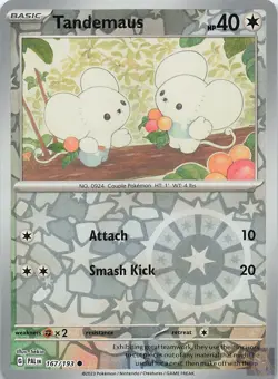 Tandemaus 167/193 Paldea Evolved Pokemon Reverse Holo Lightly Played - Image 1