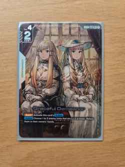 GRACEFUL DEMEANOR (R+) GD04-117 PHANTOM ARIA GUNDAM CARD GAME - Image 1