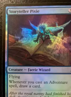 Storyteller Pixie 0313 WOE Foil Uncommon Wilds Of Eldraine Magic: The Gathering - Image 2