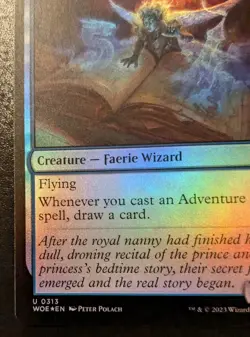 Storyteller Pixie 0313 WOE Foil Uncommon Wilds Of Eldraine Magic: The Gathering - Image 4