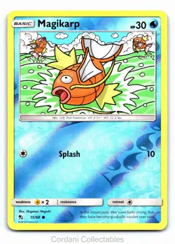 Magikarp 15/68 - Hidden Fates - Reverse Holo Pokemon Card - Near Mint - Image 1