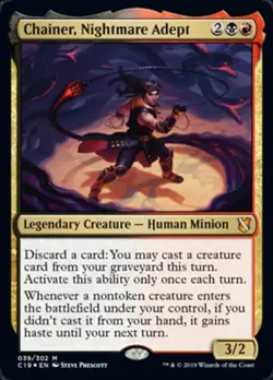 Chainer, Nightmare Adept - Foil NM, English MTG Commander 2019 - Image 1