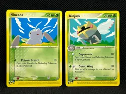 Pokemon Tcg Ninjask 38/97 & Nincada 66/97 EX Dragon Non Holo - Image 1
