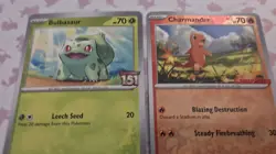 Pokemon 151 Promos Bulbasaur 001 151 Stamp & Charmander 004 Gamestop Stamp - Image 5