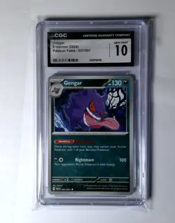 2024 POKEMON PAF EN-PALDEAN FATES REVERSE HOLO #057 GENGAR CGC 10 - Image 1