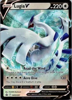 Lugia V Holofoil Promo SWSH: Sword & Shield Promo Cards SWSH301 NM - Image 1