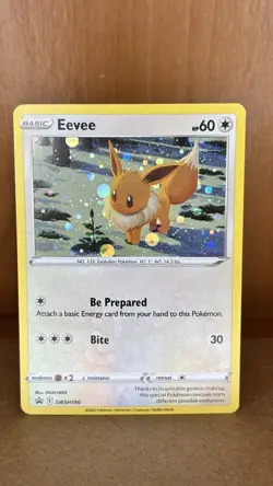SWIRL Eevee SWSH190 SWSH: Sword & Shield Promo Cards Holo - Image 1