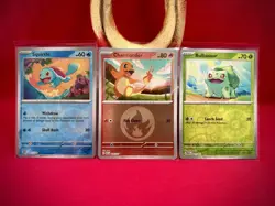 Pokemon Squirtle, Charmander & Bulbasaur Bundle 3x cards - Image 1