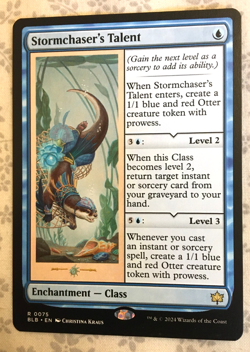 Magic The Gathering - Stormchaser's Talent - BLB - RARE - NM - MTG - SINGLES - Image 1