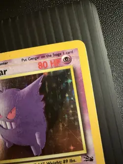 Pokemon TCG Gengar Fossil Holo Card 5/62 Unlimited Rare Vintage WOTC MP-HP - Image 5