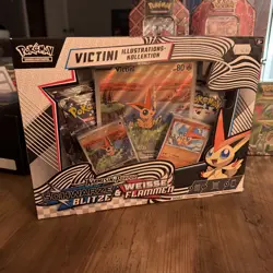 POKEMON TCG Illustration Collection Victini Blitze Flammen - DE - OVP - Image 1