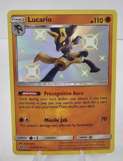 Pokemon Lucario Hidden Fates SV22/SV94 Holo Shiny Vault Rare Pokemon Sun & Moon - Image 1