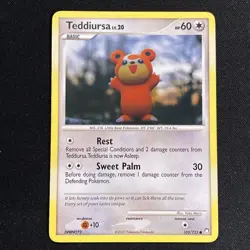 Pokemon TCG Teddiursa 105/123 Mysterious Treasures Non-Holo Card - Image 1