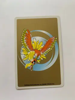 Murkrow 10 Of Spades Pokemon Playing Card Gold Deck Poker Ho-oh 2000 - Image 2