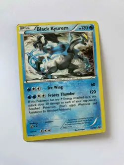 Black Kyurem Holo XY160 Promo Pokemon Card Genuine - Image 1