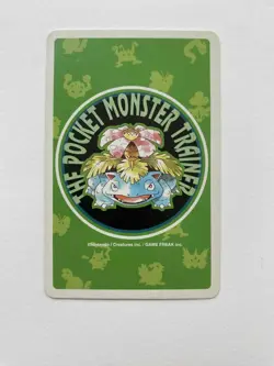 Onix 7 of Clubs Pokemon Poker No. 095 Venusaur Green Deck Playing Card 1996 - Image 2