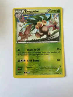 Exeggutor 2/108 Pokemon Card Genuine Reverse Holo - Image 1