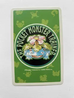 Ponyta 7 of Diamonds Pokemon Poker No. 078 Venusaur Green Deck Playing Card 1996 - Image 2