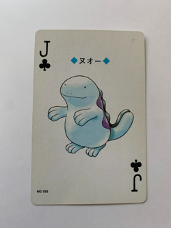 Quagsire Jack Of Clubs Pokemon Playing Card Gold Deck Poker Ho-oh 2000 - Image 1