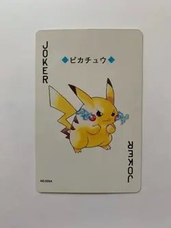 Pikachu Joker Pokemon Playing Card Gold Deck Poker Ho-oh 2000 - Image 1