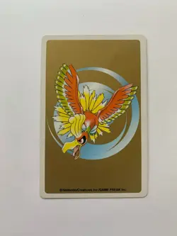 Pikachu Joker Pokemon Playing Card Gold Deck Poker Ho-oh 2000 - Image 2